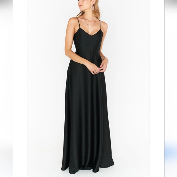 Show Me Your MuMu Elegant Black Maxi Dress - Picture 1 of 8
